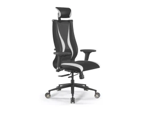 Кресло ErgoLife SynchroSit 10 B2-170D M18.B11.G19.W31 Ткань/Экокожа, Черный/Белый images