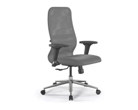 Кресло ErgoLife SynchroSit 8 B2-9D M25.B23.G18.W02 Сетка/Экокожа, Серый images