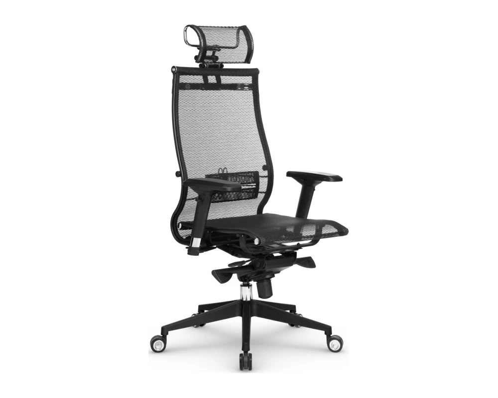 Кресло Samurai Черная Серия Сетка, Черный