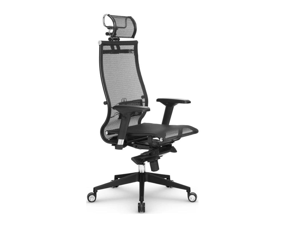 Кресло Samurai Черная Серия Сетка, Черный