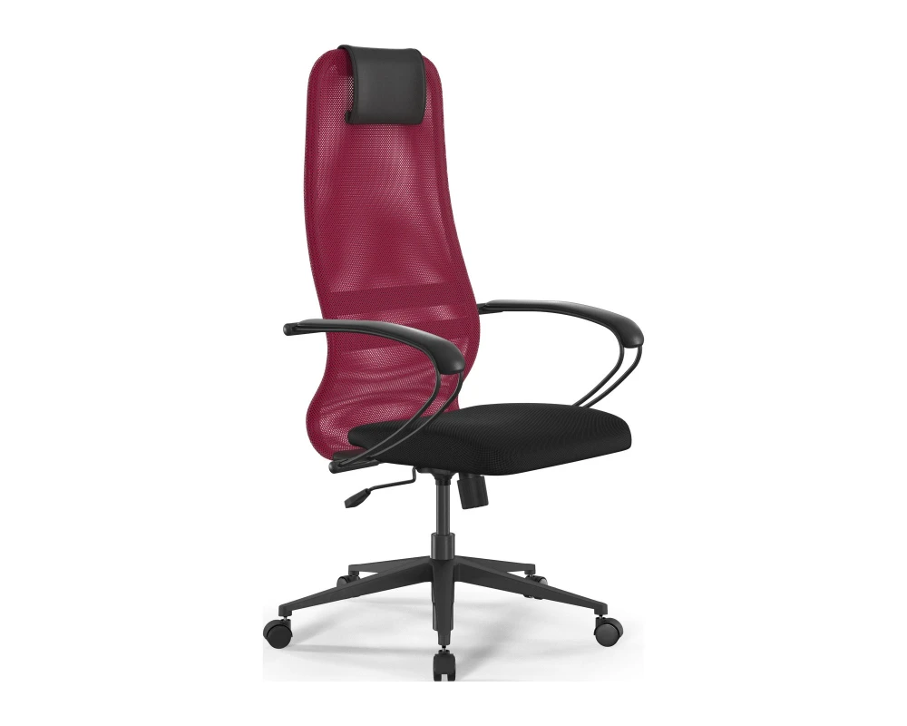 Кресло ErgoLife S 8 B1-8K M09.B11.G19.W02 Сетка, Красный/Черный