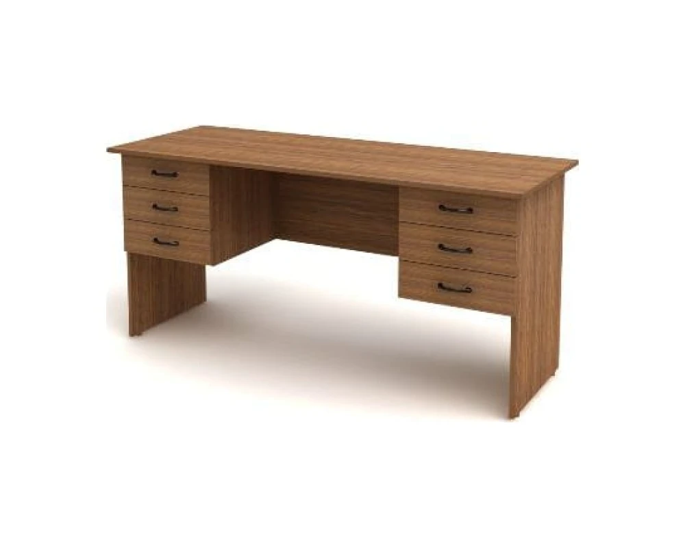 Стол 2-тумбовый 6 ящиков (1600х600х750) СК28 Канц