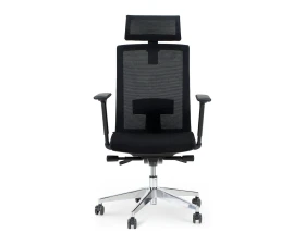 Кресло Norden Партнер aluminium Сетка/Ткань, Черный images