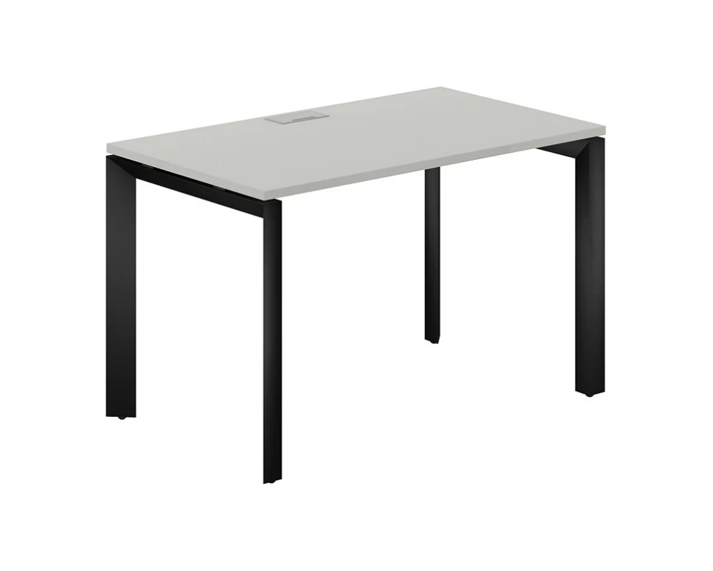 Стол на П-образном каркасе 1200x700x750 Призма / Prizma (nd) Серый бархат/Черный