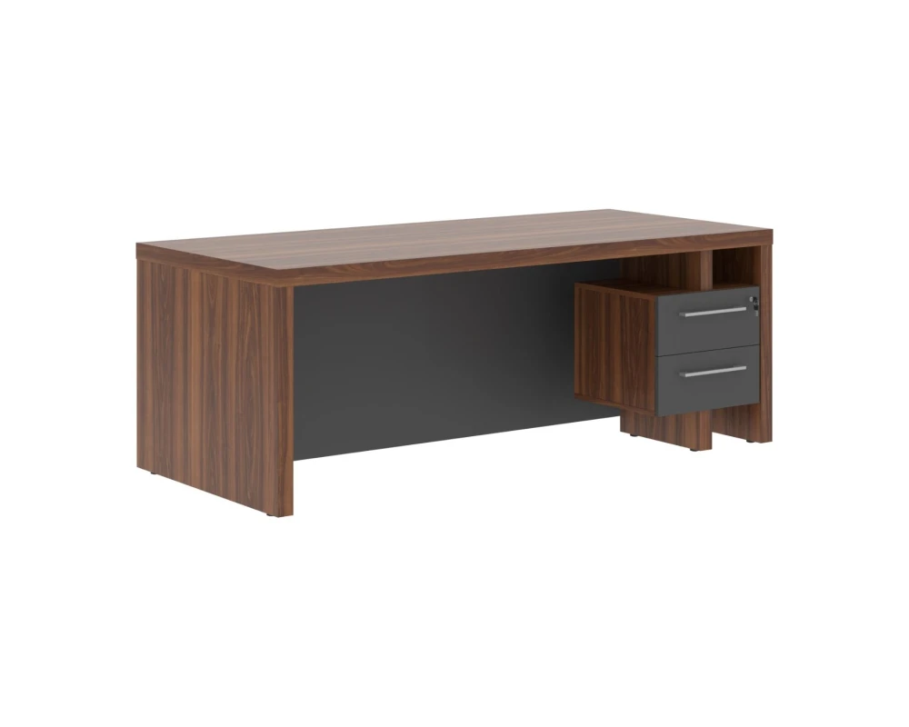 Стол руководителя с встроенной тумбой 2000х900х750 Зенн / Zenn
