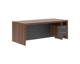 Стол руководителя с встроенной тумбой 2000х900х750 Зенн / Zenn images