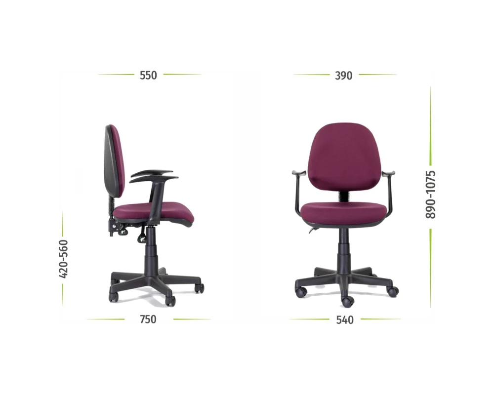 Кресло Метро Люкс Т-01 пластик